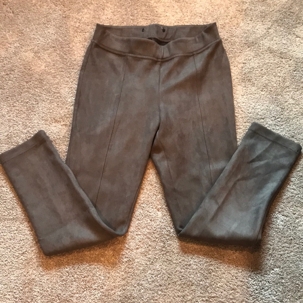 Suede feel pants.